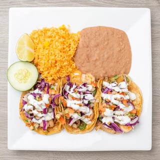 Shrimp Taco Combo with Rice