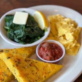 Polenta, Eggs & Spinach
