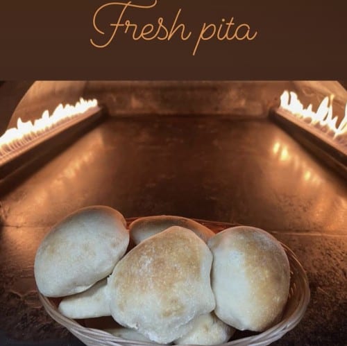 Fresh Baked Pita Bread.