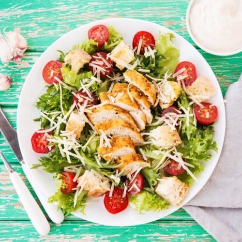 Chicken Caesar Salad.