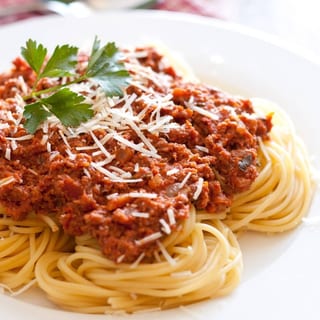 Spaghetti with meat sauce 