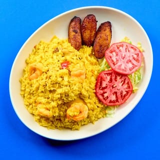 Arroz Con Pollo with Shrimp