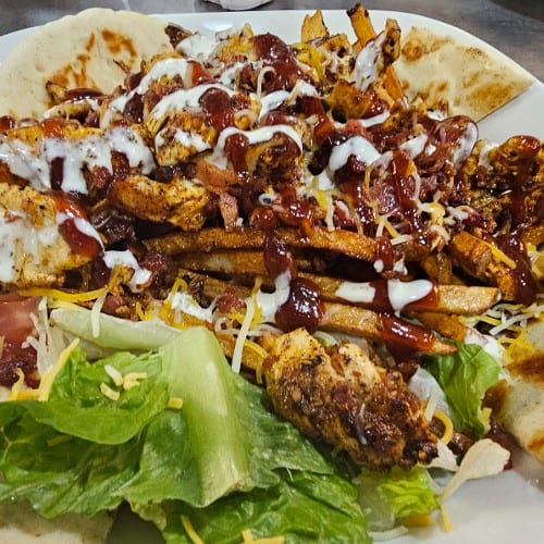 BBQ Bacon Cajun Chicken Salad.
