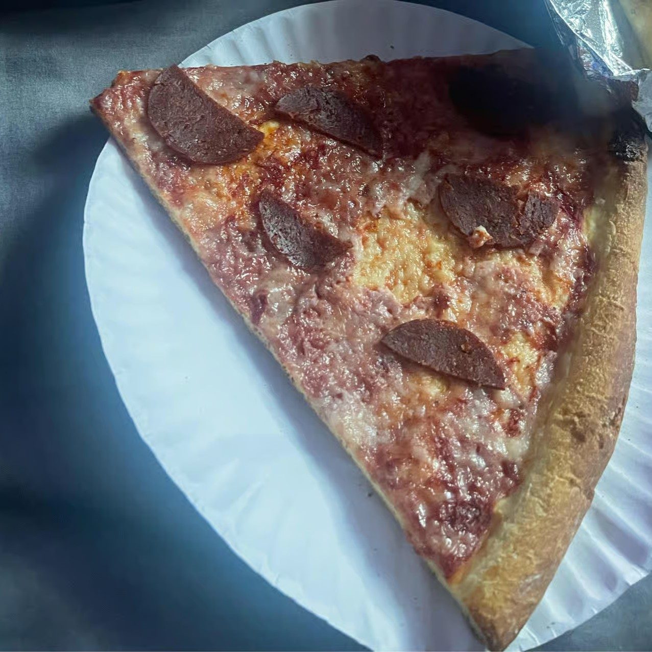 Vegan Pepperoni Slice Pizza.