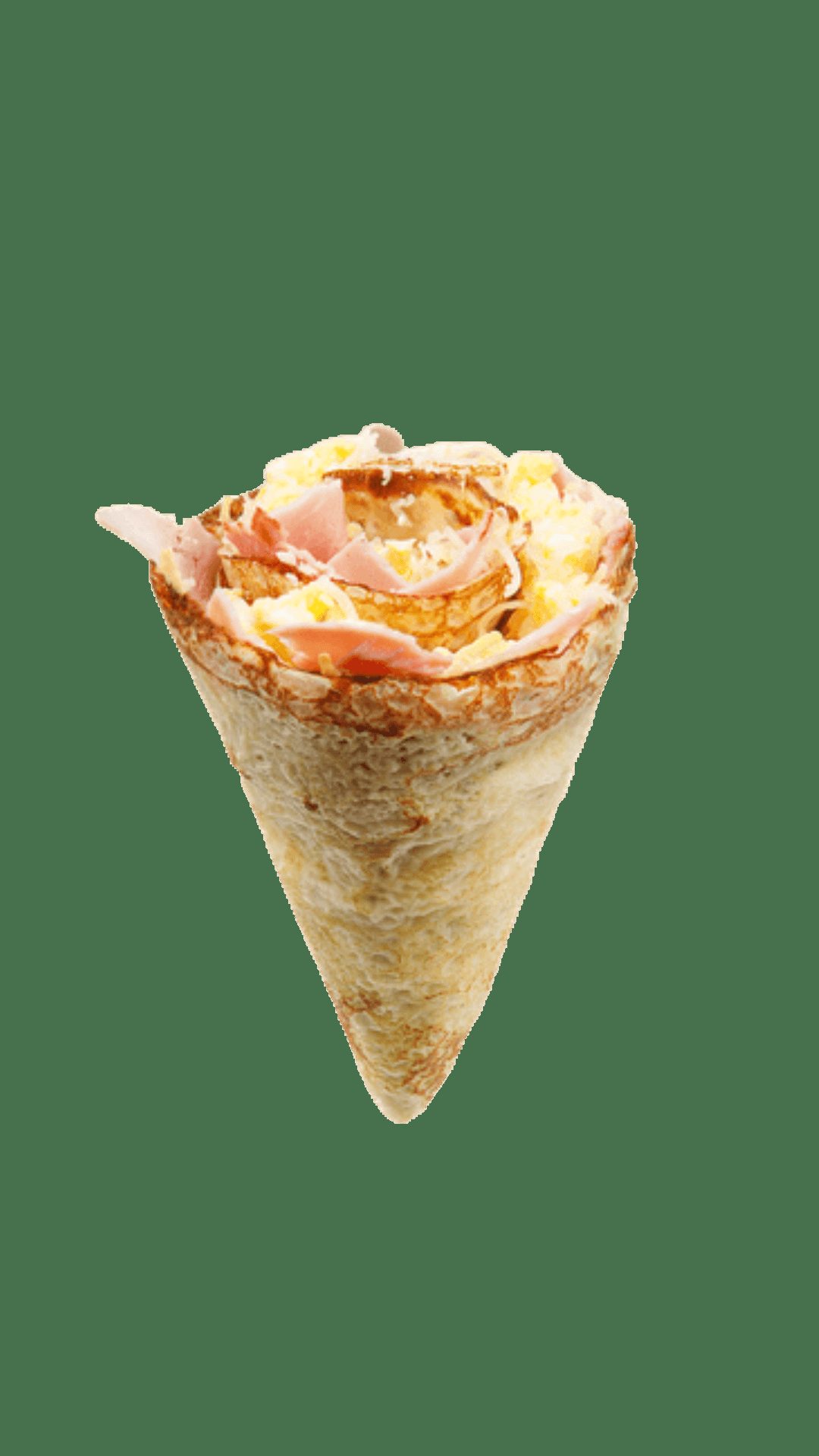 Osaka Ham or Turkey & Cheese Crêpe.