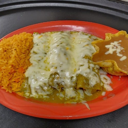 Enchiladas Verde.