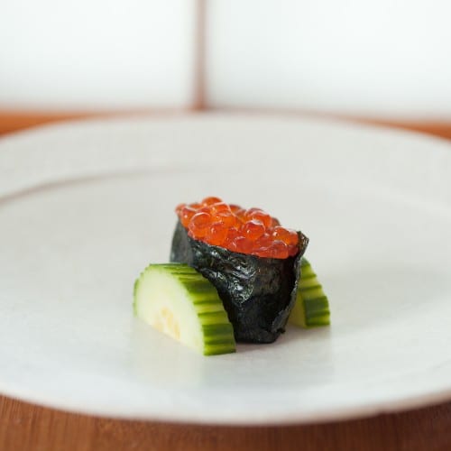 Ikura / Salmon Roe Nigiri.