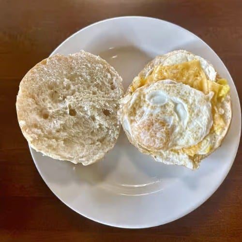 Egg & Cheese Sandwich.