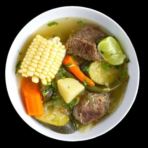Beef soup with Vegetables.