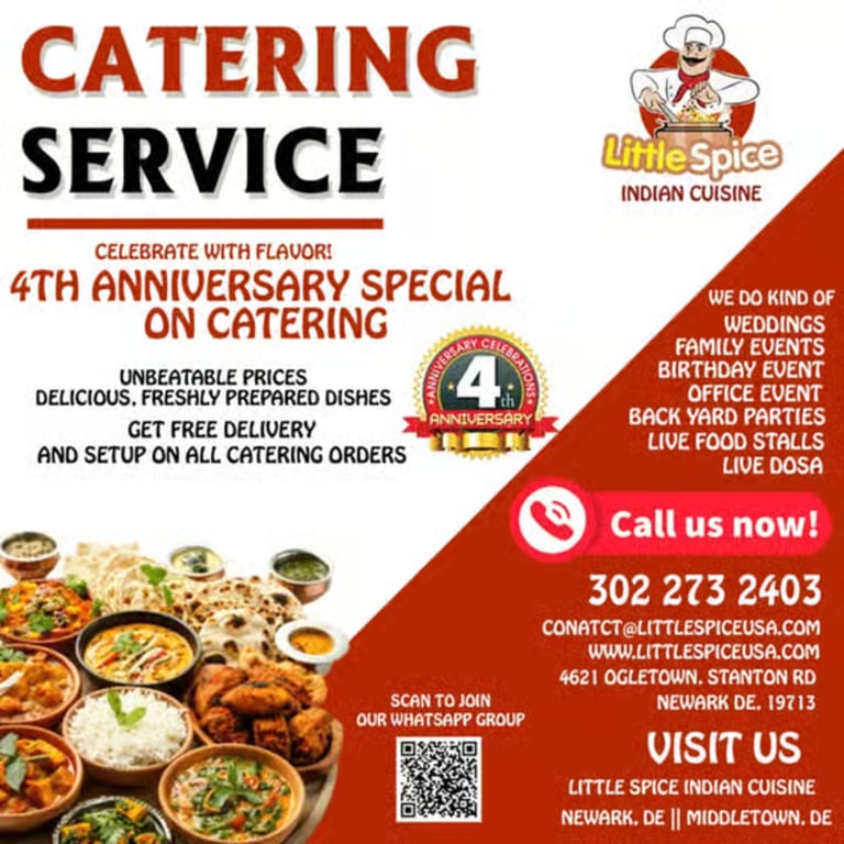Indian Catering for Your Next Event in Delaware