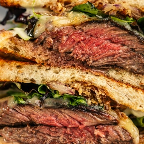 Black Angus Hanger Sandwich.