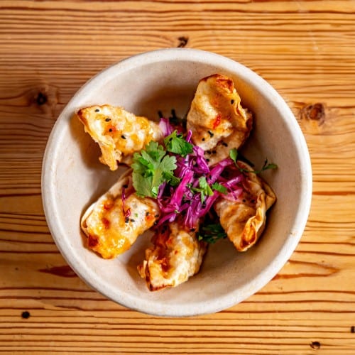 S4) Kung Pao Chicken Dumplings.