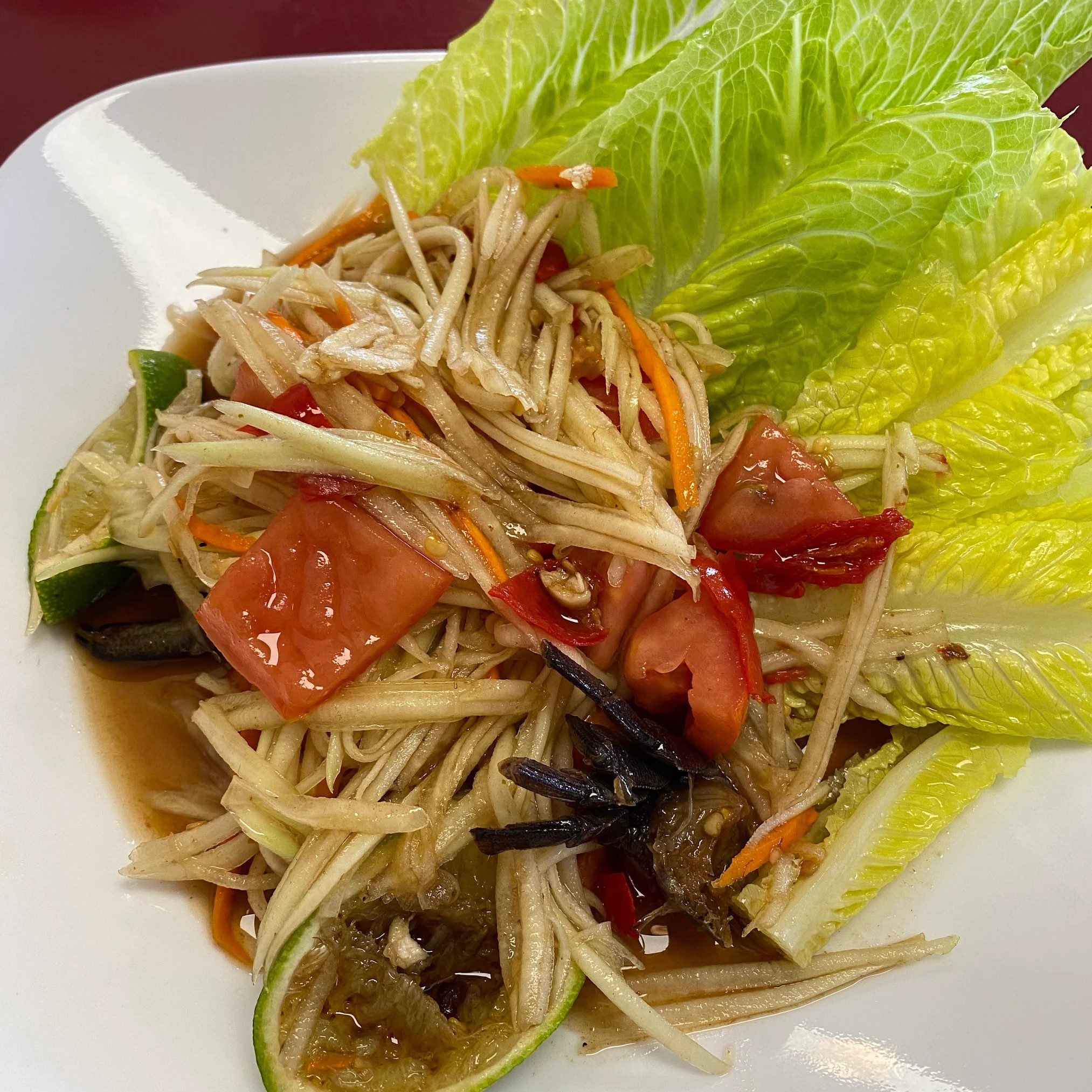 Som Tum “Papaya Salad”.