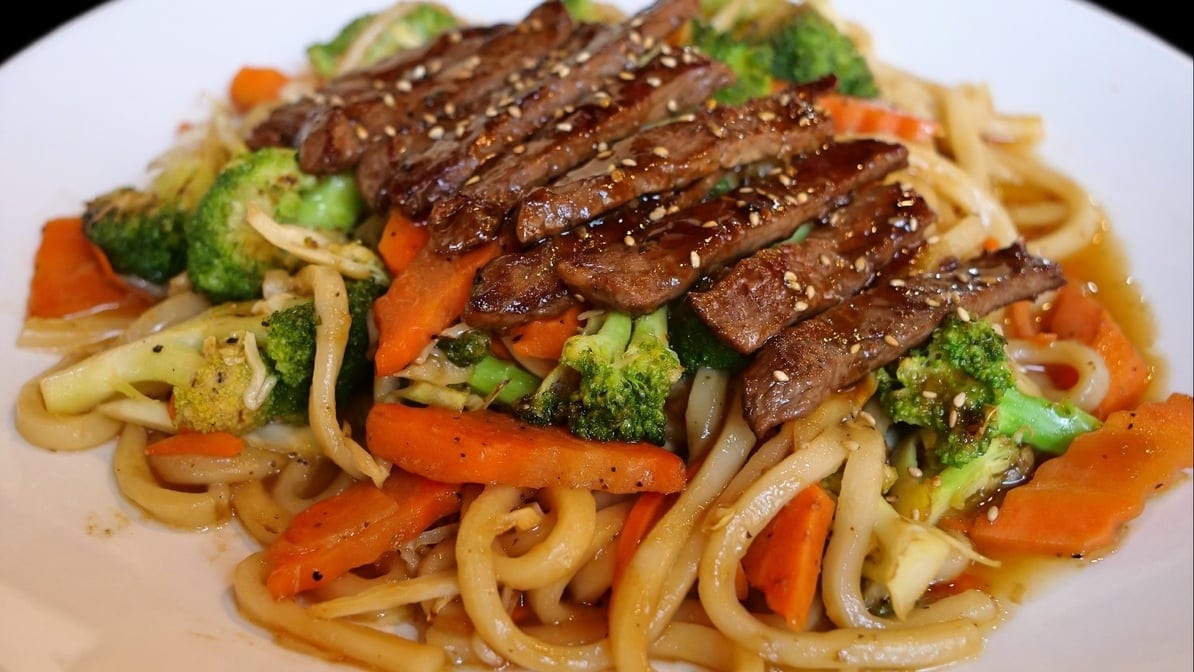 Beef Yaki Udon Noodle Special.