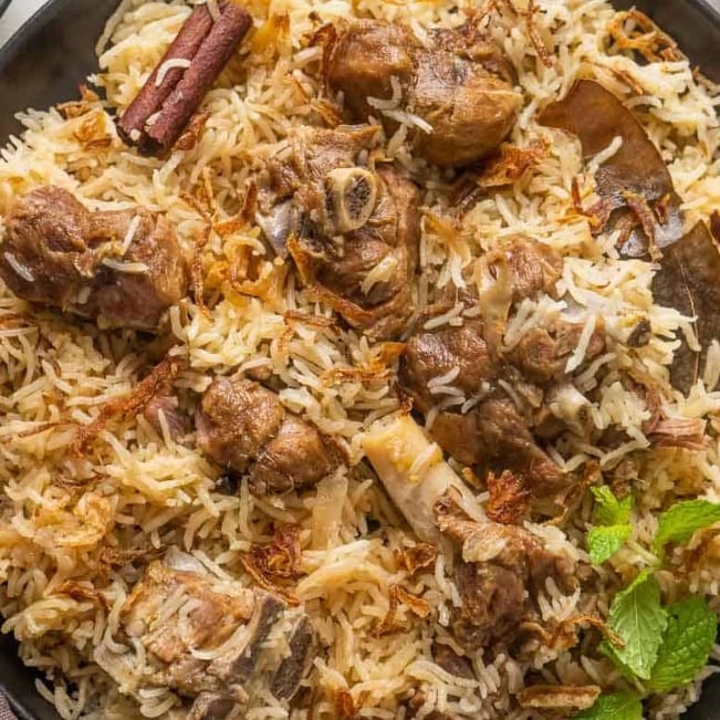 Goat Pulao.