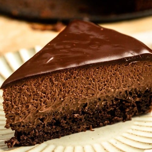 Three Layer Chocolate Mousse.