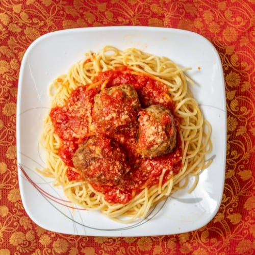 Pasta with Meatballs.