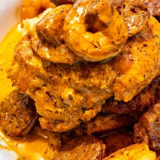 Maverick Shrimp and Grits Biscuit