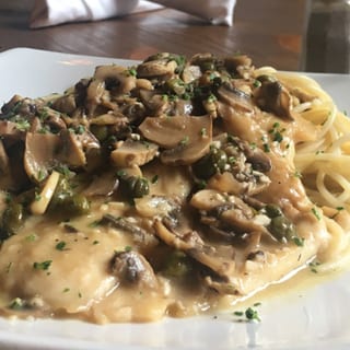 Veal or Chicken Picatta with Pasta