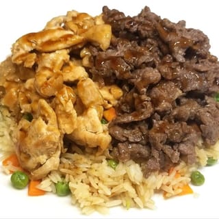 M4. Chicken & Beef Teriyaki Bowl