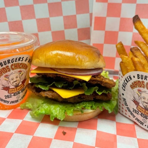 Double-Decker Fish Burger Meal.