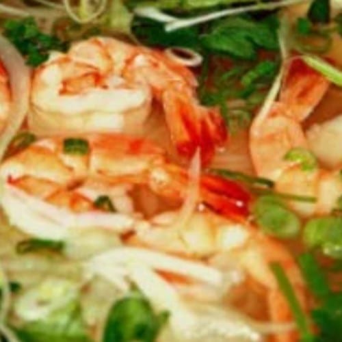 Noodle with Shrimp - Pho Tom.