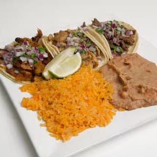 24 Tacos, Beans, Rice, Soft Drinks Family Pack