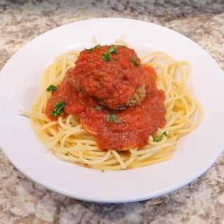 Side Order Pasta with Meatballs