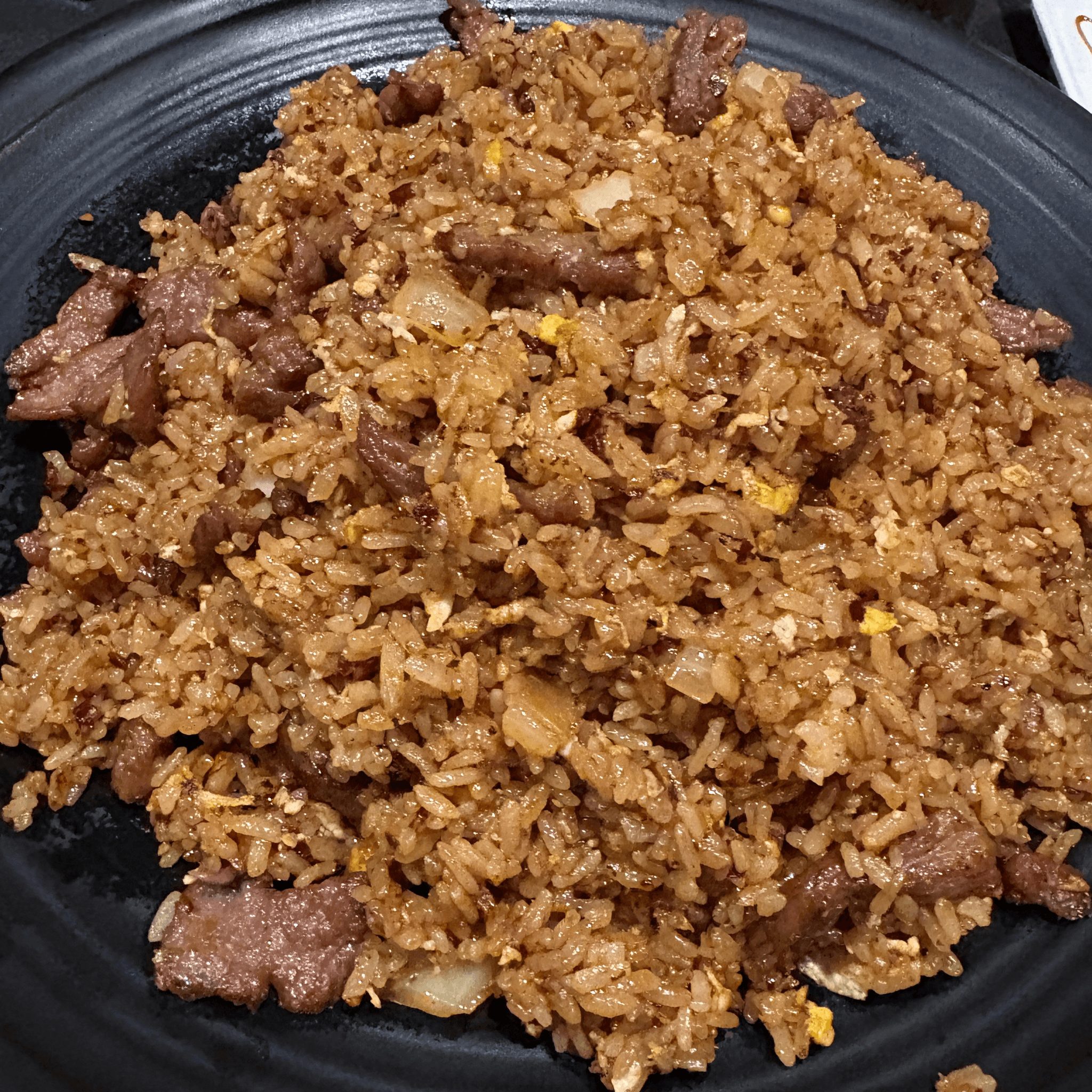 Pan Fried Noodle with Beef.