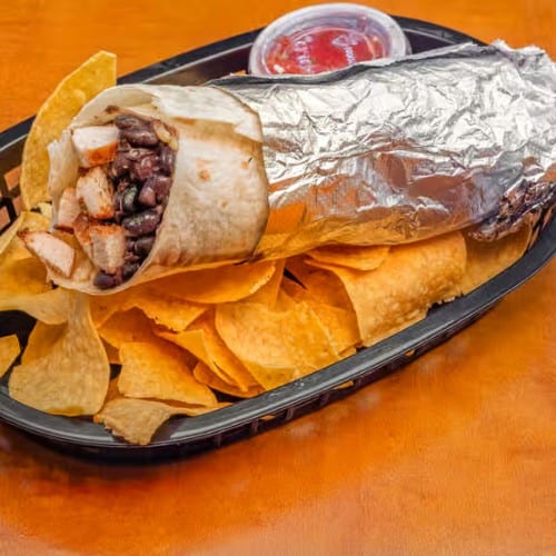 Black Bean Burrito.