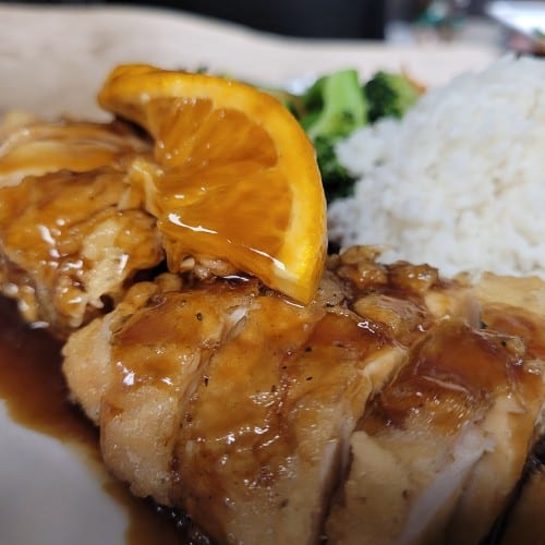 Tangy Orange Zested Chicken.