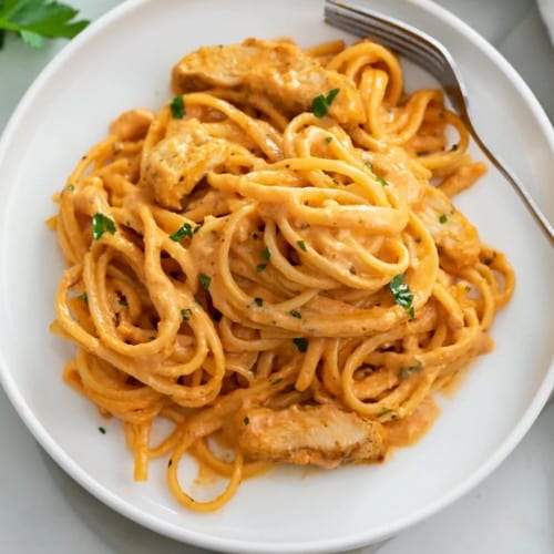 Grilled Chicken Cajun Pasta.