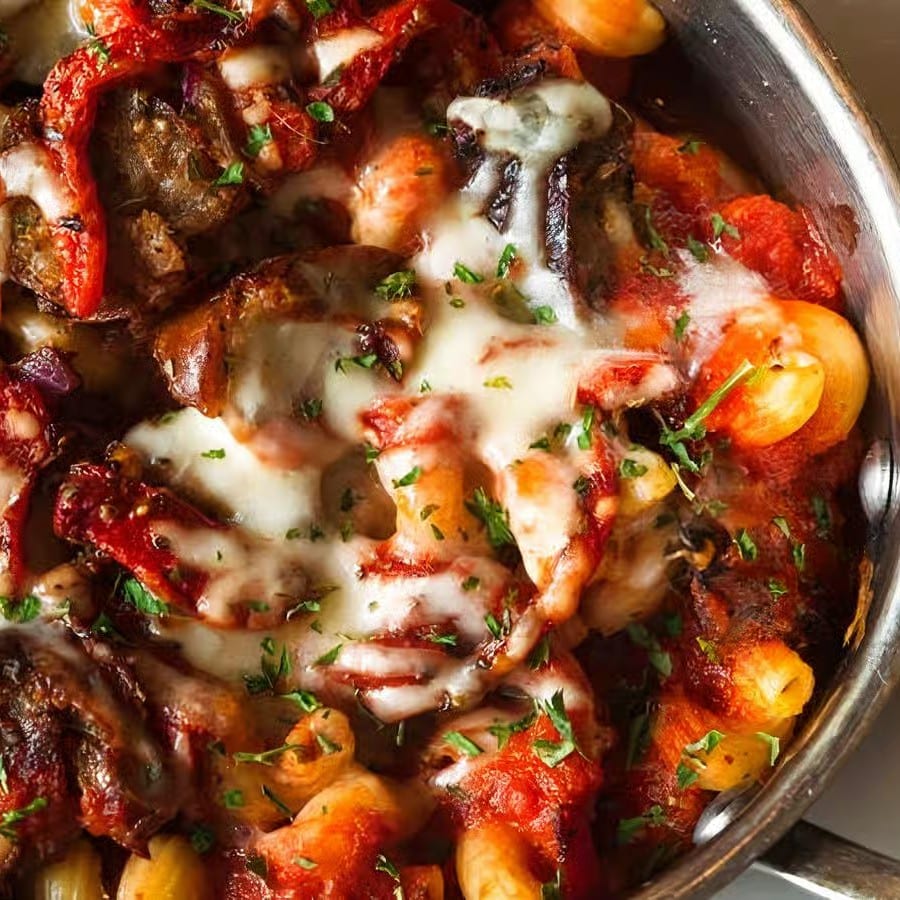 Sausage & Peppers Rustica.