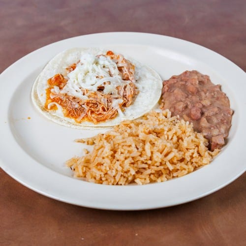 Kids Taco Plate.
