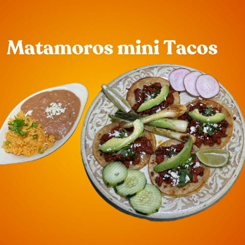 MATAMOROS MINI TACOS PLATE.