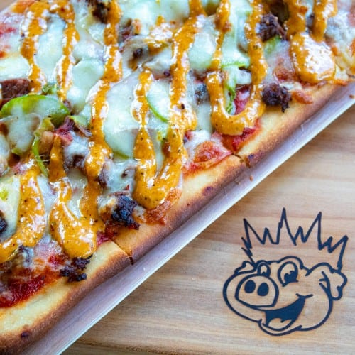 Cheesesteak Flatbread.