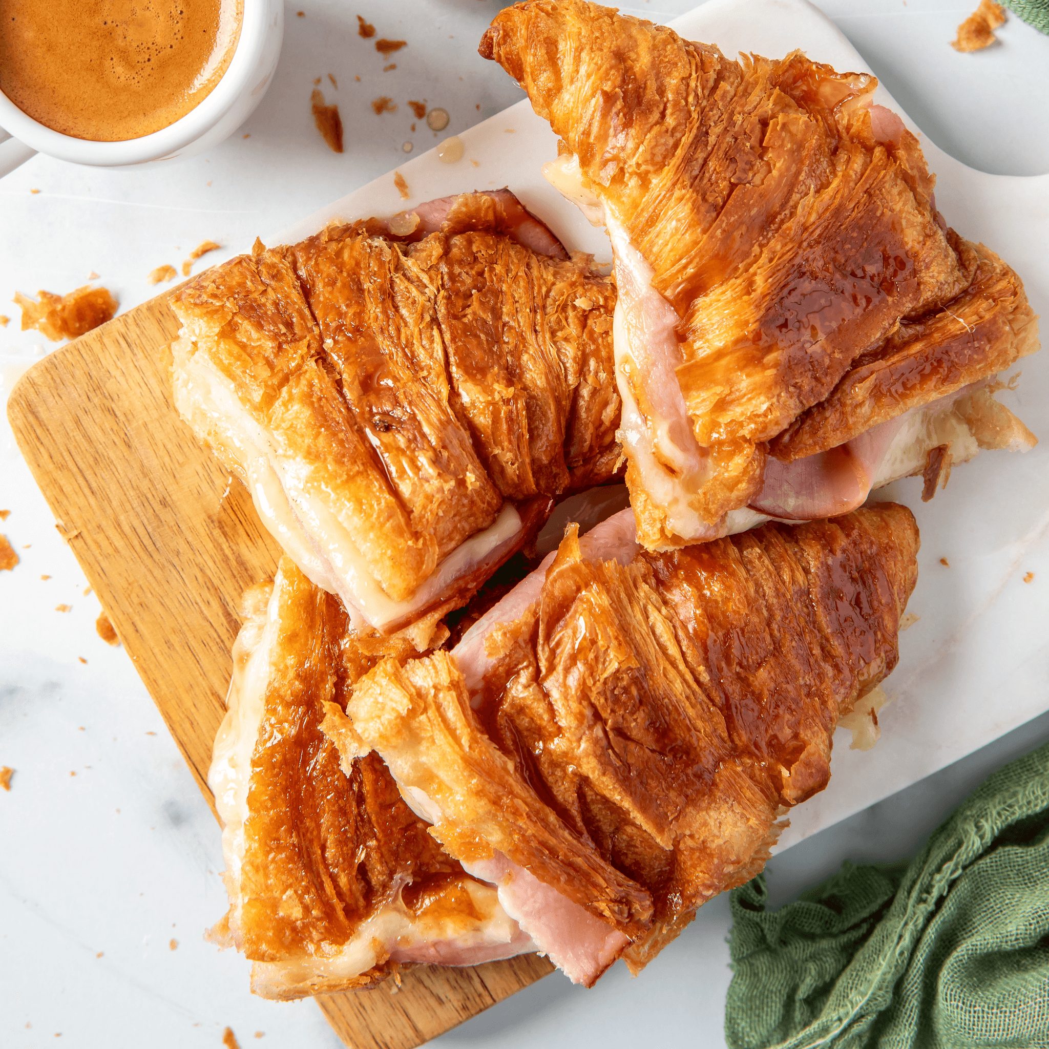 Ham and Cheese Croissant.