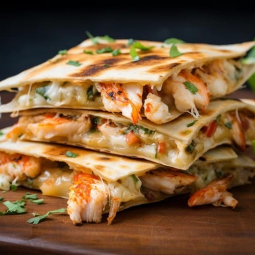 Seafood Quesadilla.