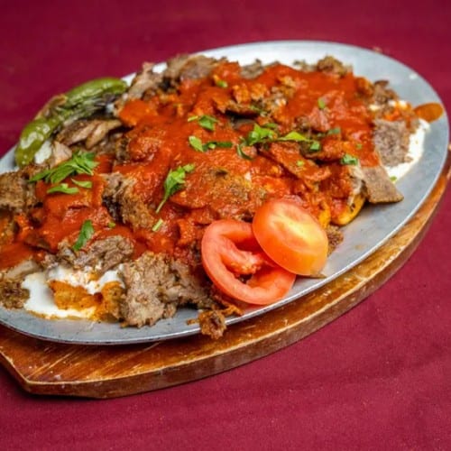 Iskender Kebab.