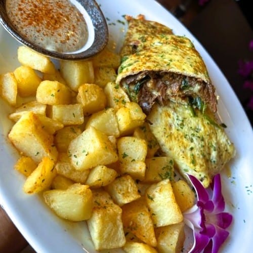 Jerk Oxtail Omelette.