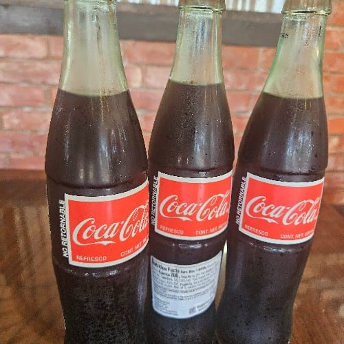Cane Sugar Glass Bottle Coke.
