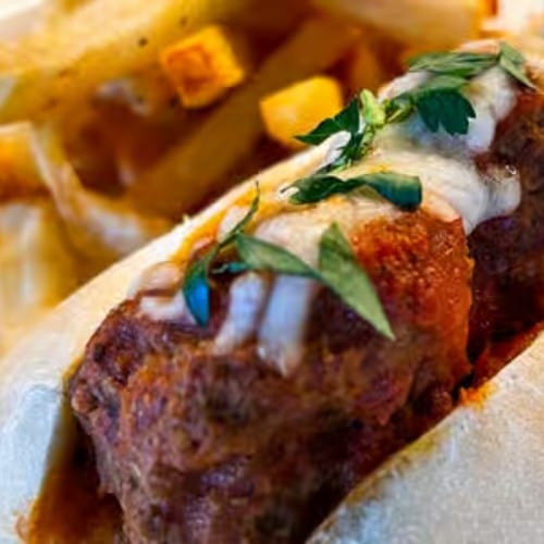House-Made Meatball Sub.