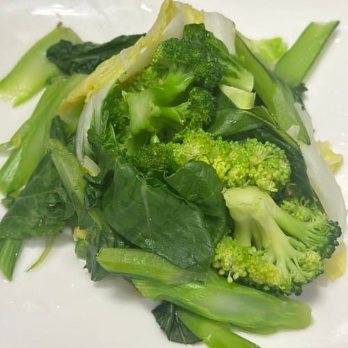 Steamed Vegetables.