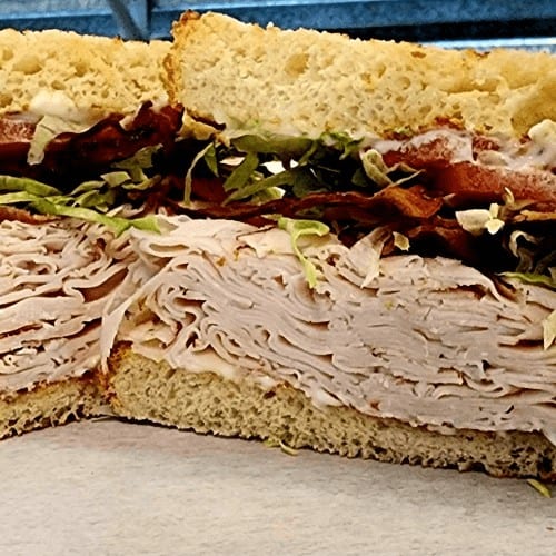 Toasted Turkey Club Sandwich.