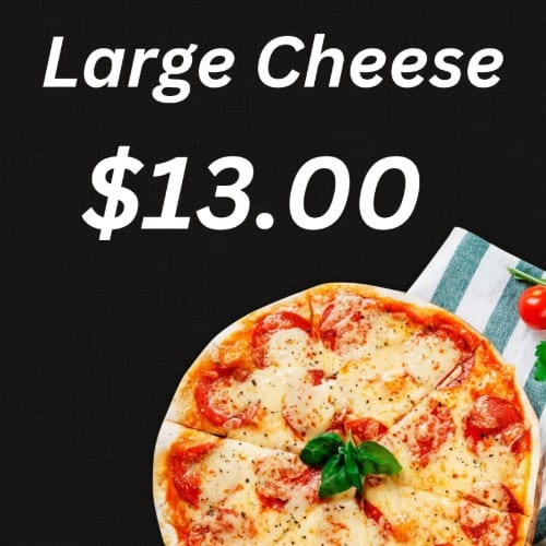 16" Large Cheese Pizza.