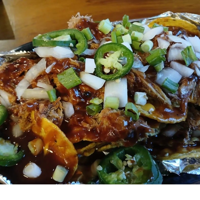 Loaded Pulled Pork Nacho.