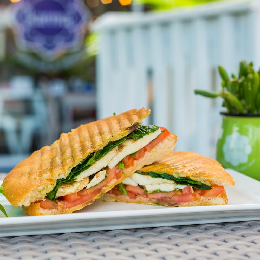 Pressed Caprese Sandwich.