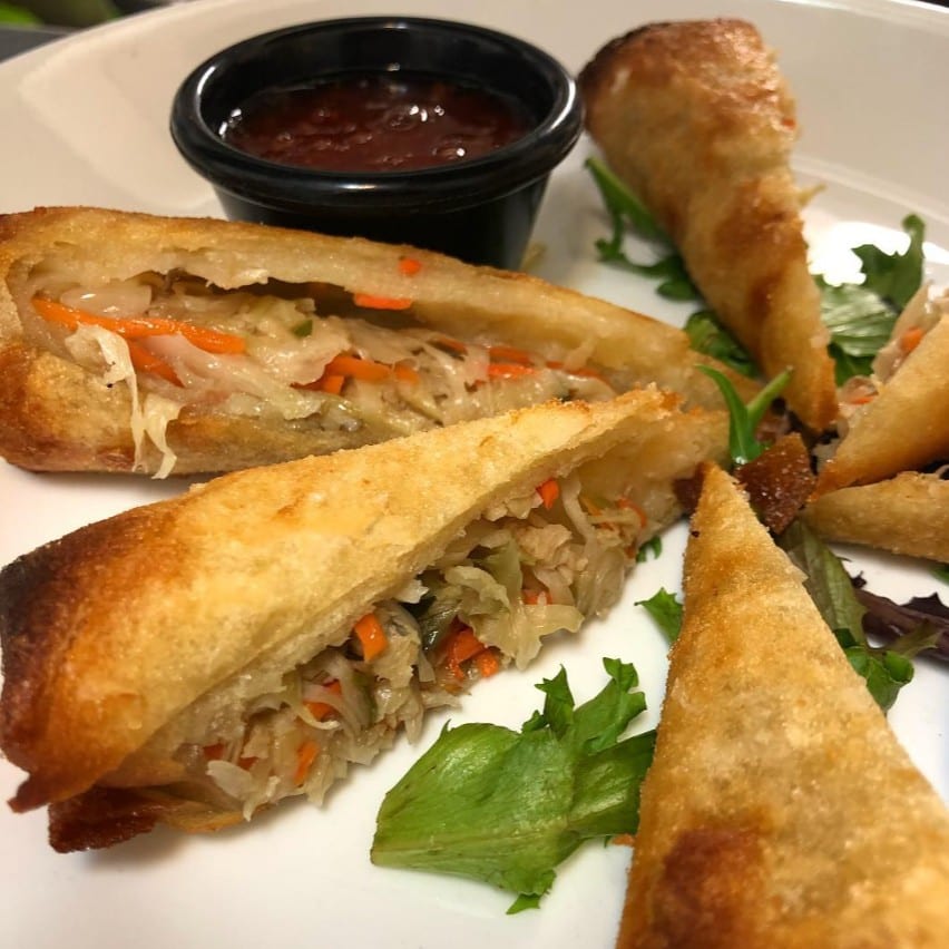 Thai Vegetable Spring Rolls.