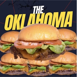 OKLAHOMA SMASHED BOX-  12 Burgers