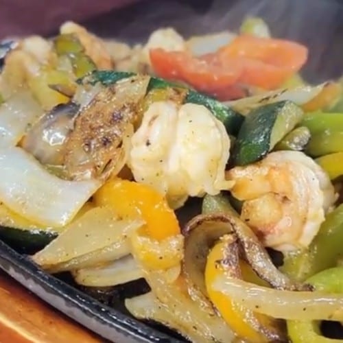 Shrimp Fajitas Dinner.